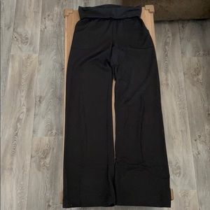 black foldover lounge pant